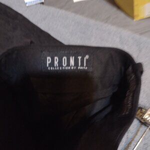 Pronti mens suede pants set shirt size m and pants size 33 × 34